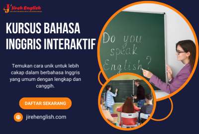 Kursus Bahasa Inggris Interaktif dengan Sistem Belajar Online