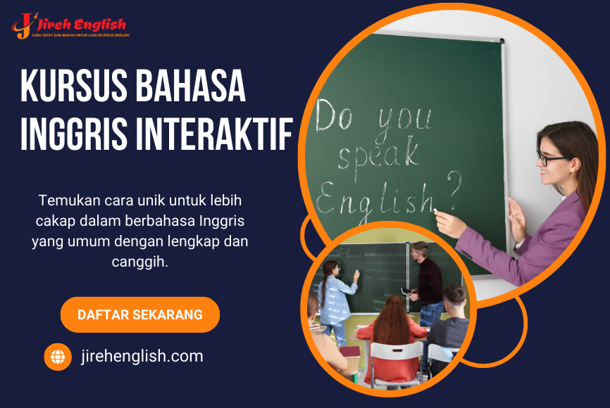 Kursus Bahasa Inggris Interaktif dengan Sistem Belajar Online