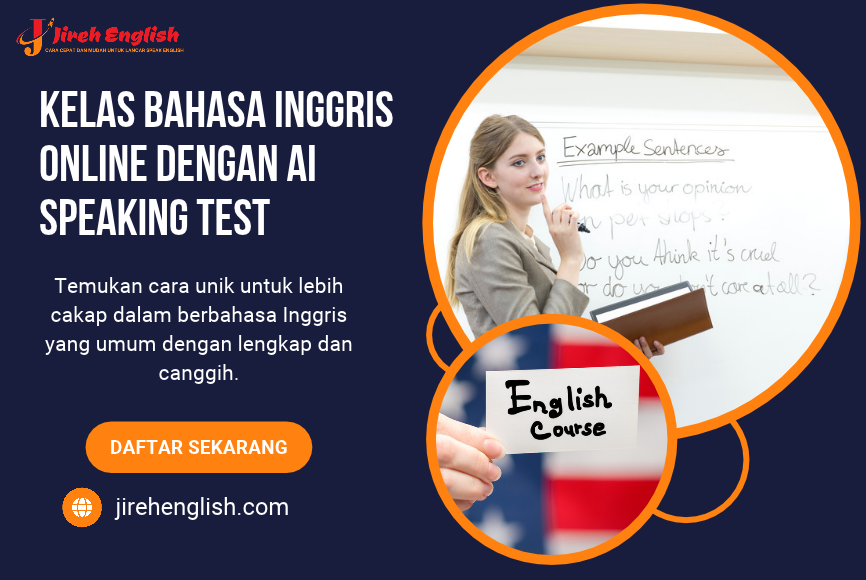 Kelas Bahasa Inggris Online dengan AI Speaking Test